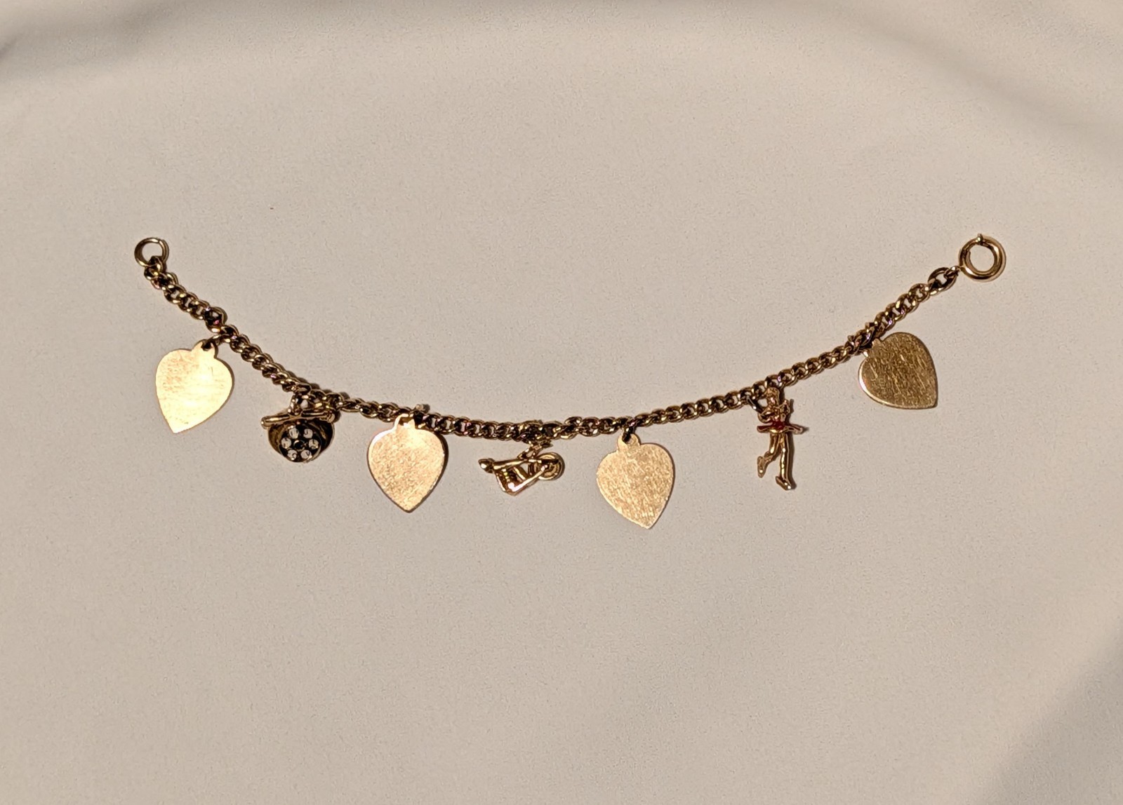 Vintage 1956 Charm Bracelet Arlene Kaye Miss Illinois USA1959 Pageant Memorabila
