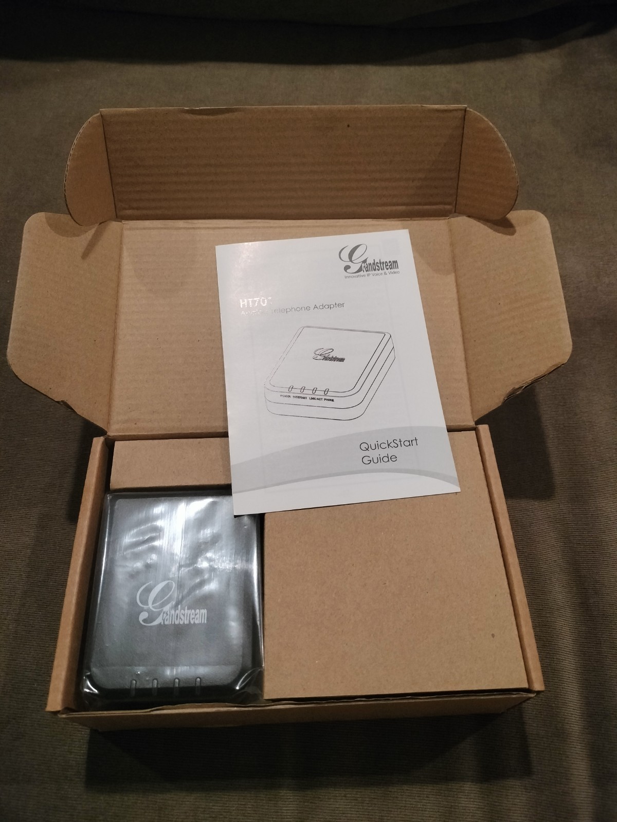 New in Box Grandstream HT701 FXS Analog Gateway New in Box Grandstream HT701 FXS Analog Gateway