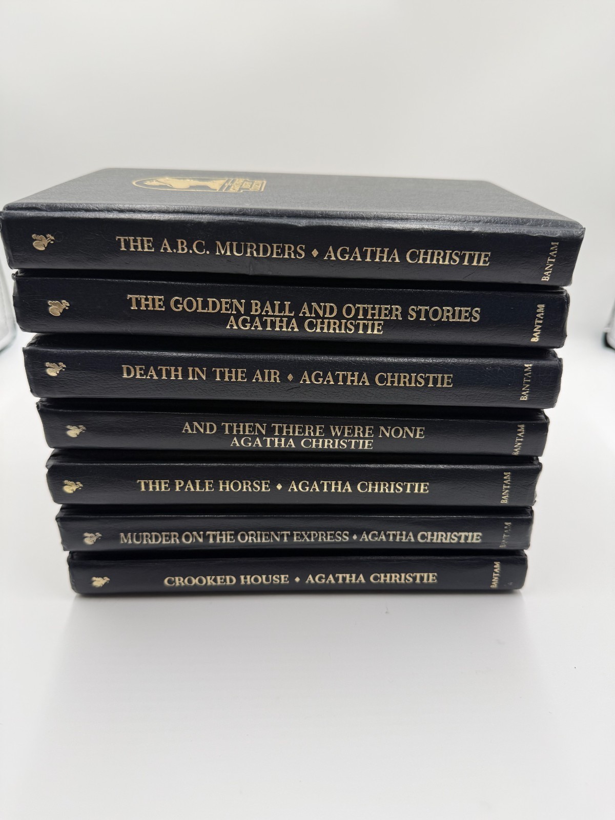 Agatha Christie Mystery Collection Bantam Leatherette HC Lot of 7