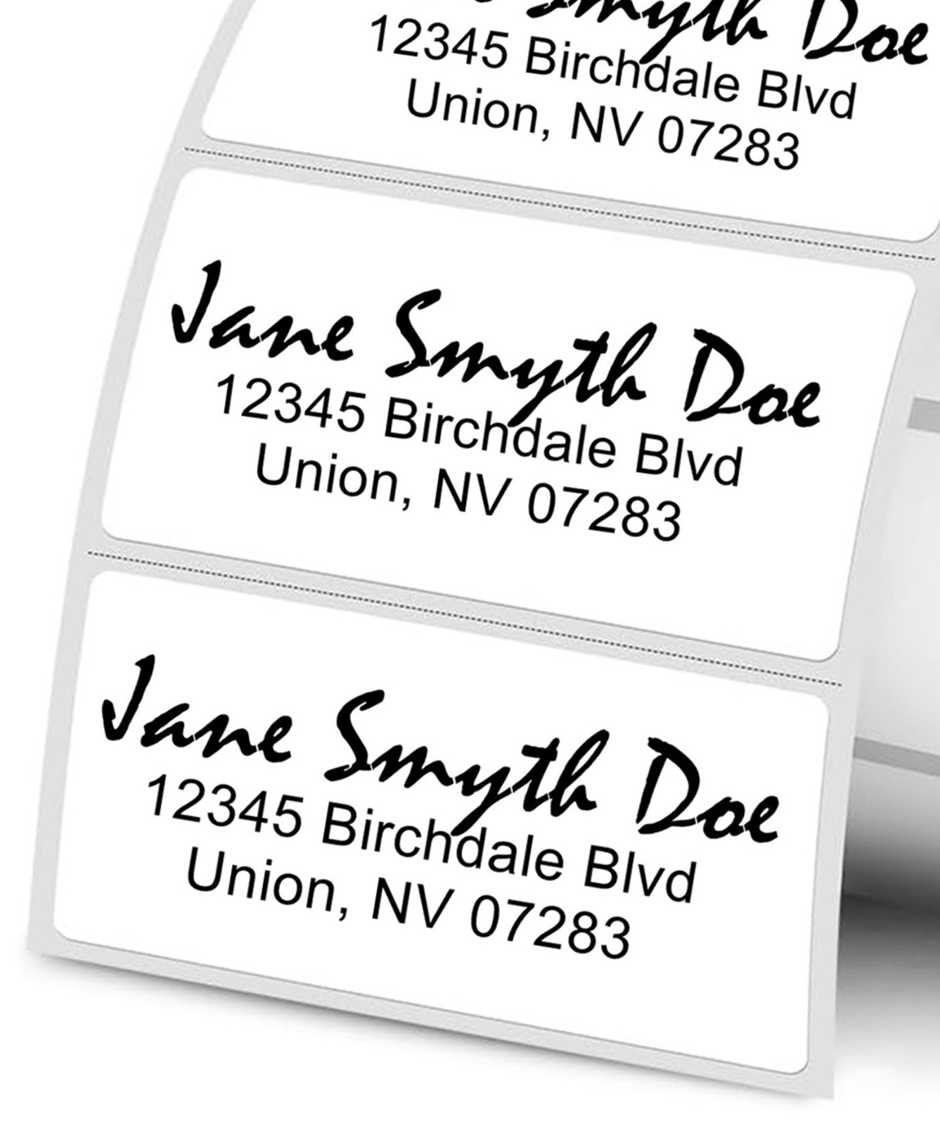240 Personalized Address Labels Easy Peel Stickers with Fancy Script Custom Name