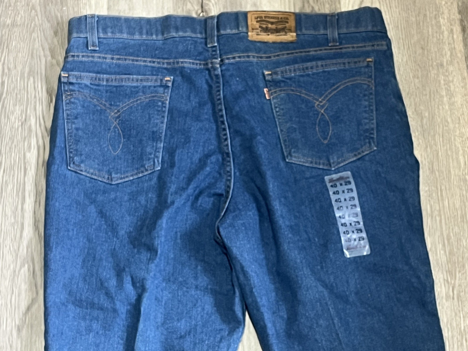 Levi\'s Action Jeans Orange Tab Lite Blue 38x30 Vintage 1996 USA W/ Tags NOS Levi\'s Action Jeans Orange Tab Lite Blue 38x30 Vintage 1996 USA W/ Tags NOS