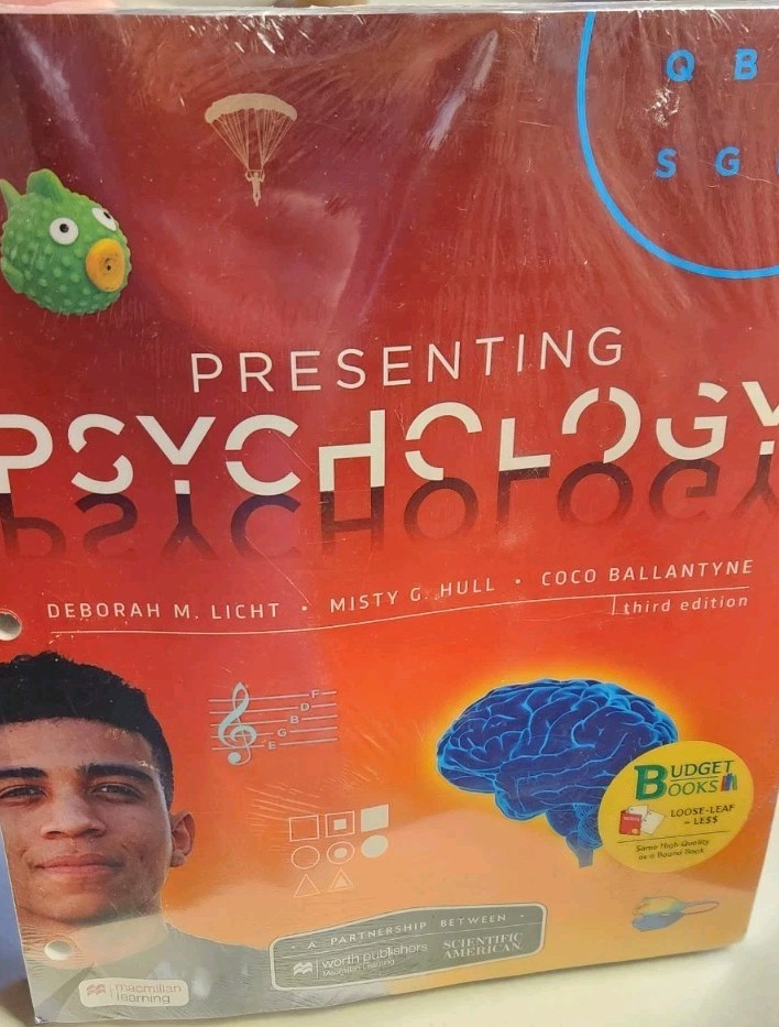 Loose-Leaf Scientific American Presenting Psychology 3rd Third Edition Book NEW Loose-Leaf Scientific American Presenting Psychology 3rd Third Edition Book NEW