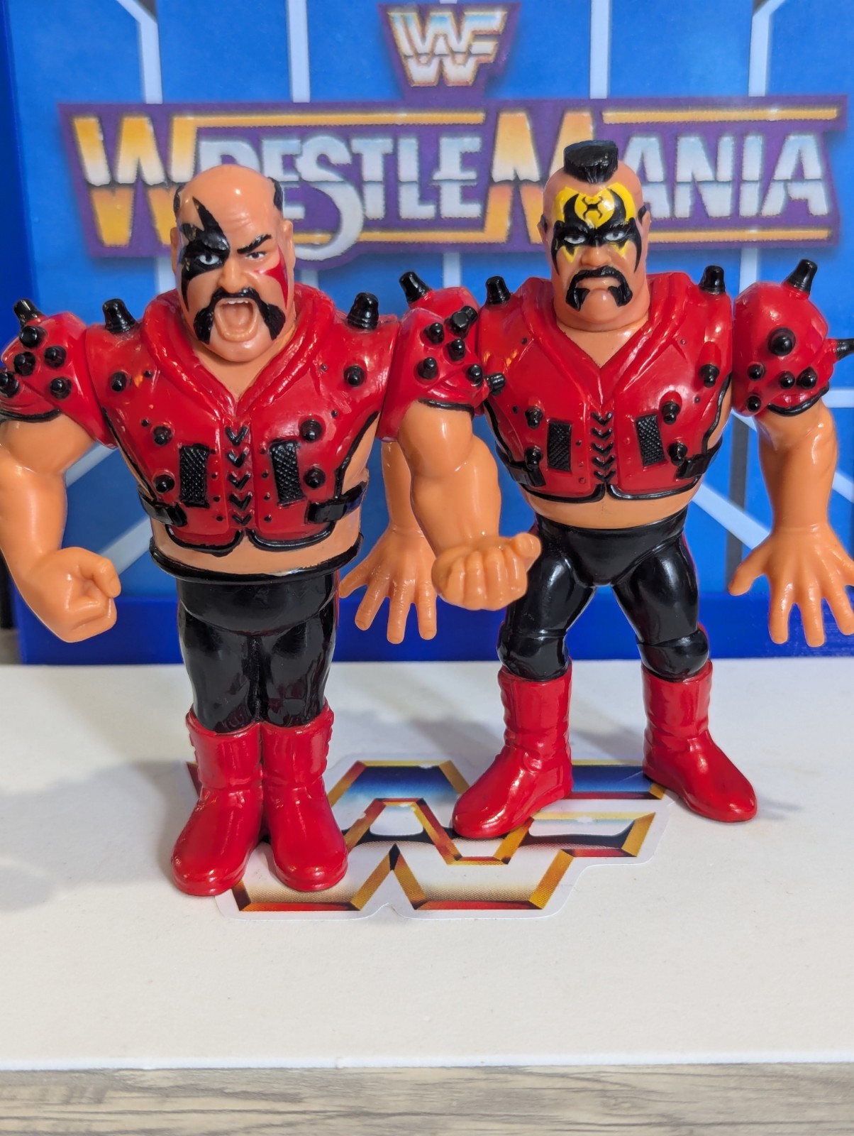 WWF Hasbro Legion Of Doom - WWE LJN Titan Sports Wrestling - All Spikes WWF Hasbro Legion Of Doom - WWE LJN Titan Sports Wrestling - All Spikes