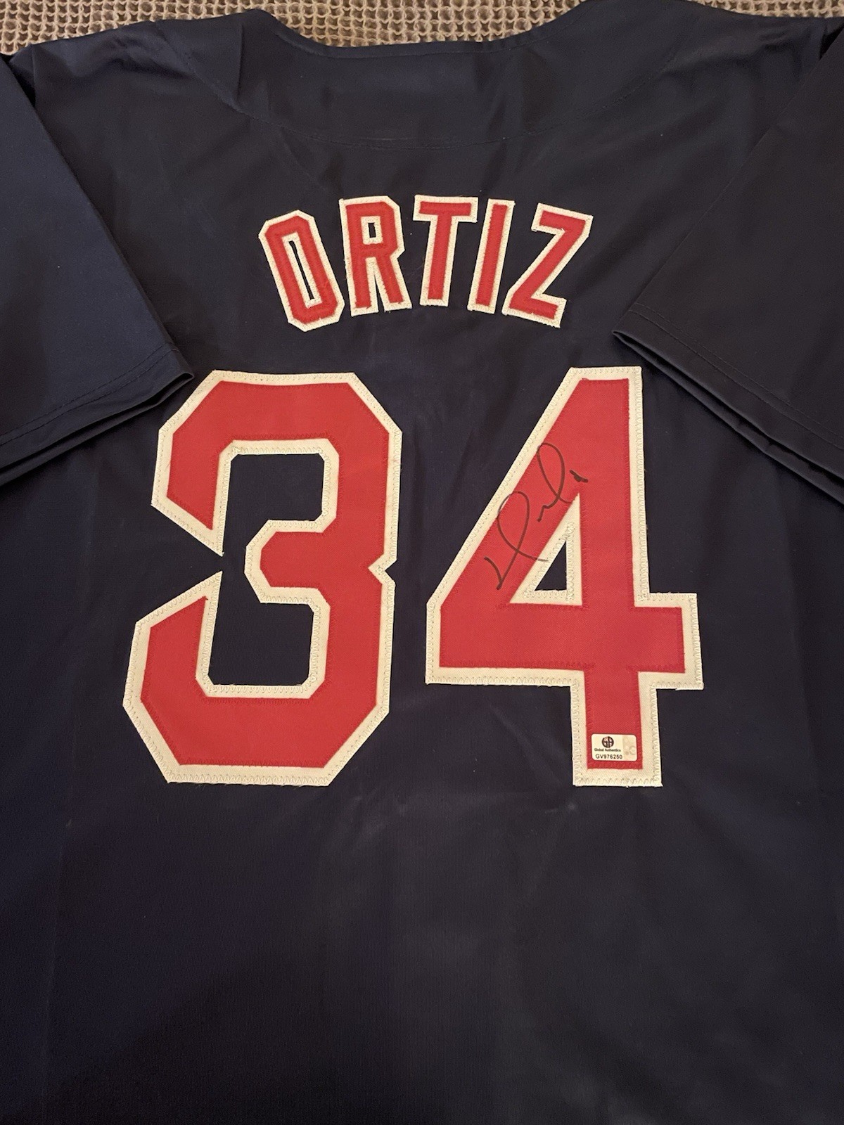 DAVID ORTIZ BIG PAPI Signed Boston Red Sox Custom Jersey COA Auto NICE 🔥