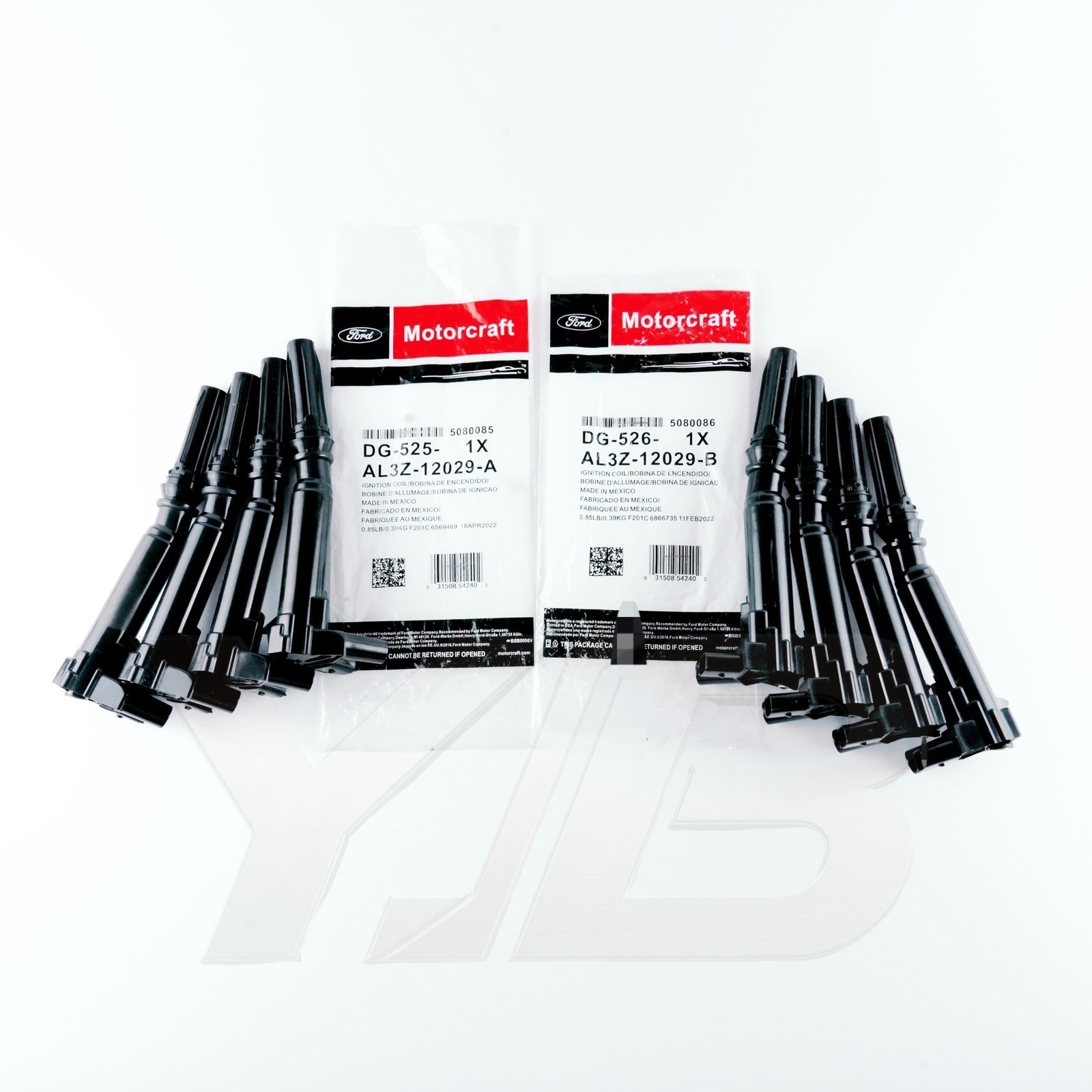 8 x Ignition Coil Motorcraft DG525 & DG526 For 2010-17 F250 F350 Super Duty 6.2L