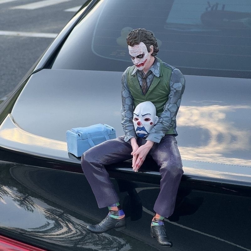 The Joker Figure Car Accessory Car Mounted Joker The Dark Figure 10cm*