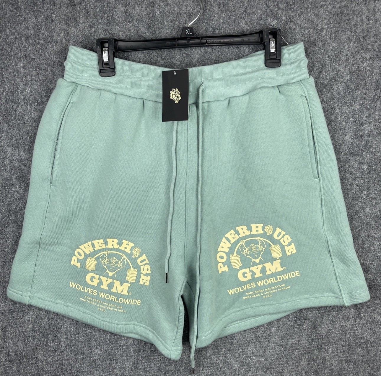 Darc Sport Powerhouse Gym Shorts Mens XL Green Gym Lounge Sweat Casual Darc Sport Powerhouse Gym Shorts Mens XL Green Gym Lounge Sweat Casual