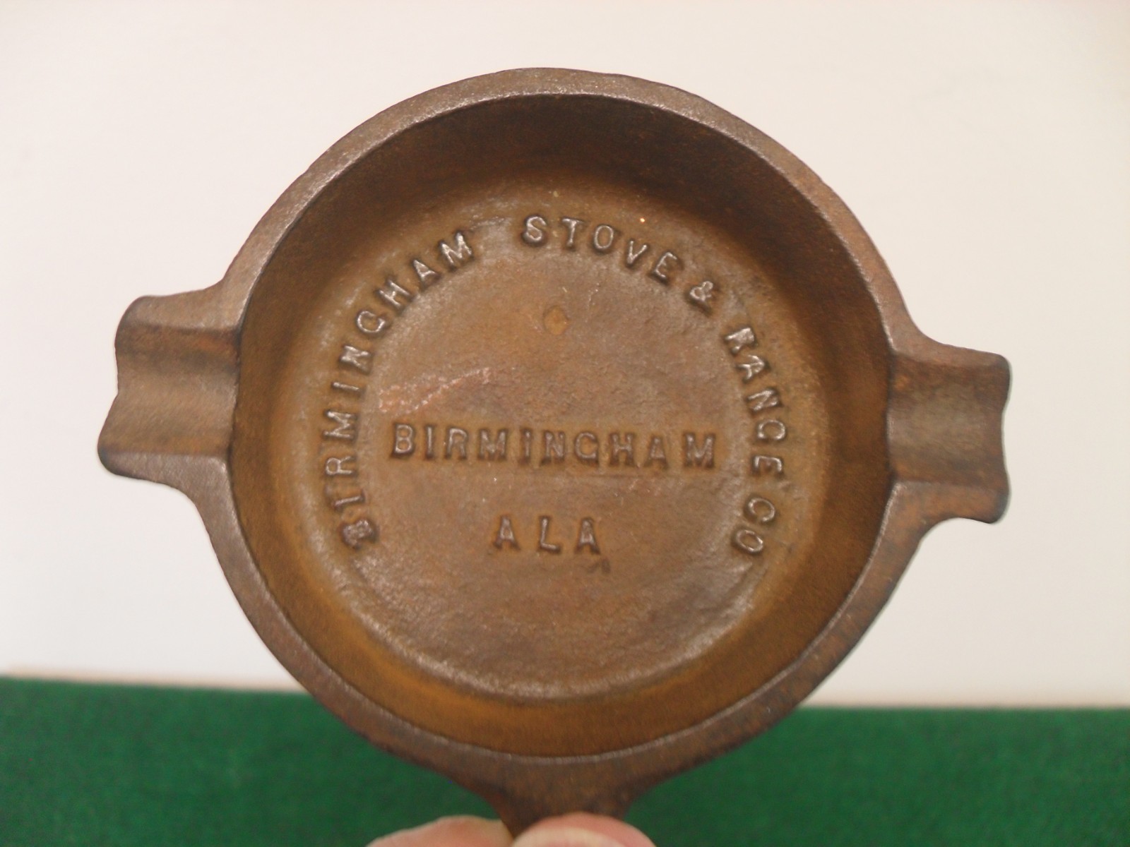 Birmingham Stove & Range Co. Vintage Cast Iron Advertising Skillet Pan Ashtray