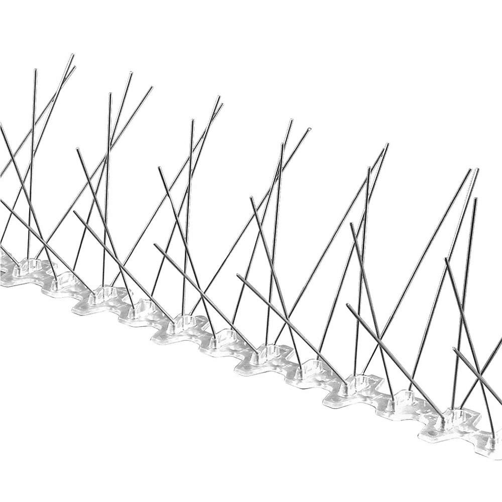 BIRD BARRIER BP-F125 Bird Repellent Spikes,25 ft L,2 1/2 in W 20YR31