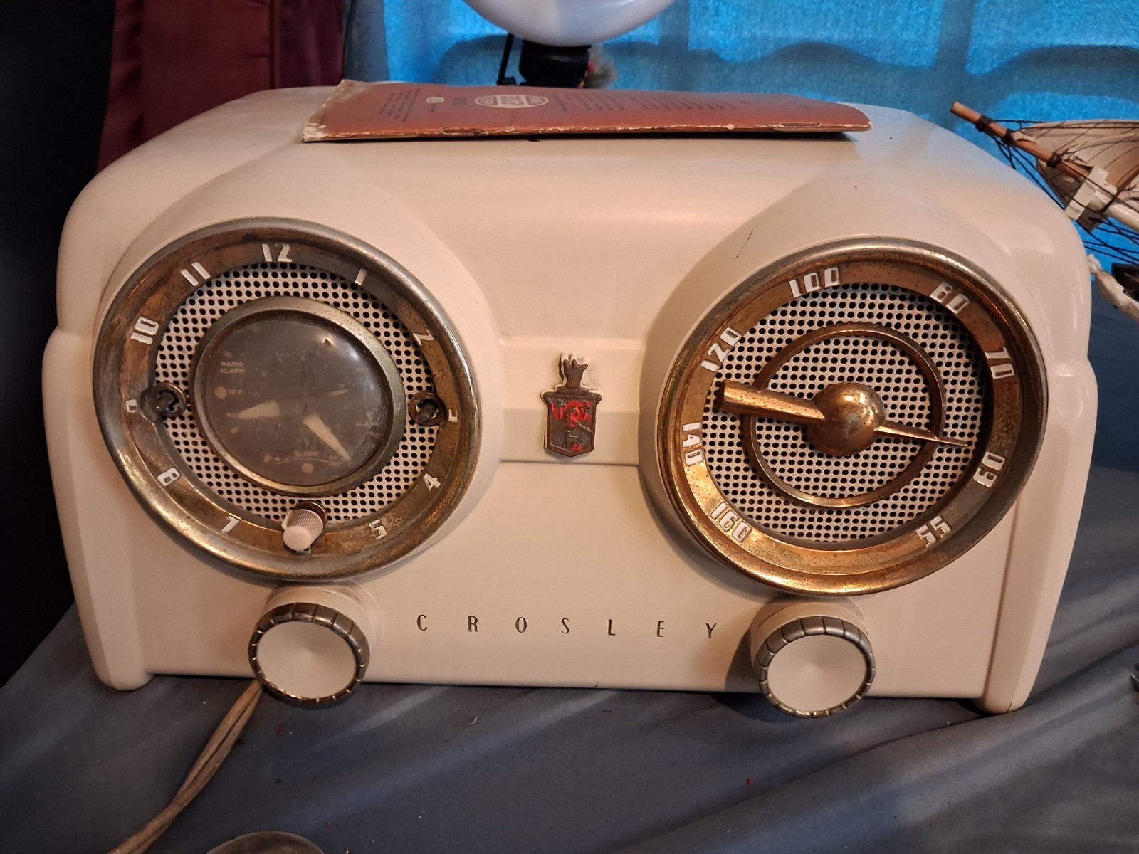 1951 Crosley Alarm Clock Radio 1951 Crosley Alarm Clock Radio