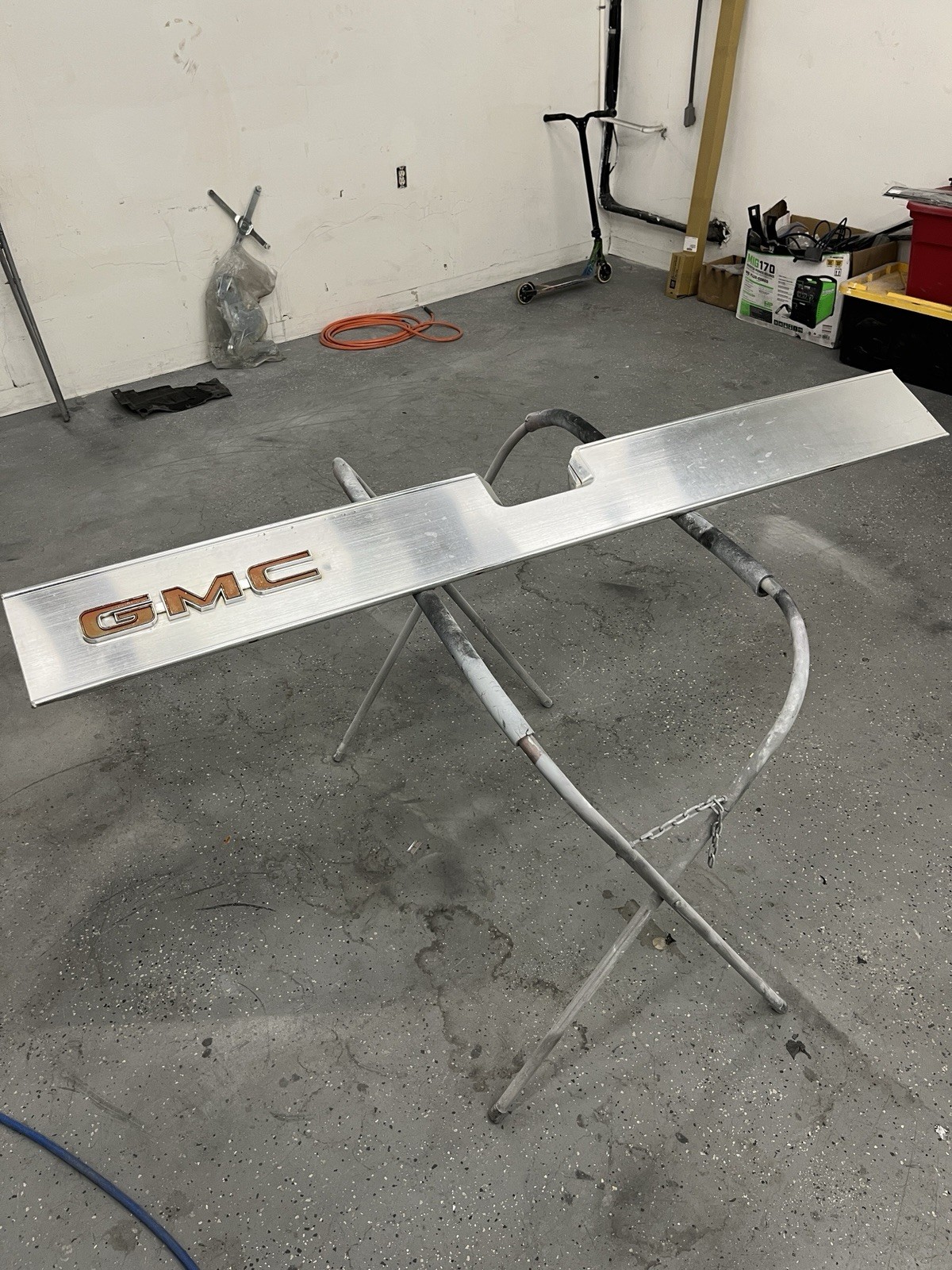 1973 - 1979 GMC Truck Rear Tailgate Trim Panel with OEM GMC emblem 1973 - 1979 GMC Truck Rear Tailgate Trim Panel with OEM GMC emblem