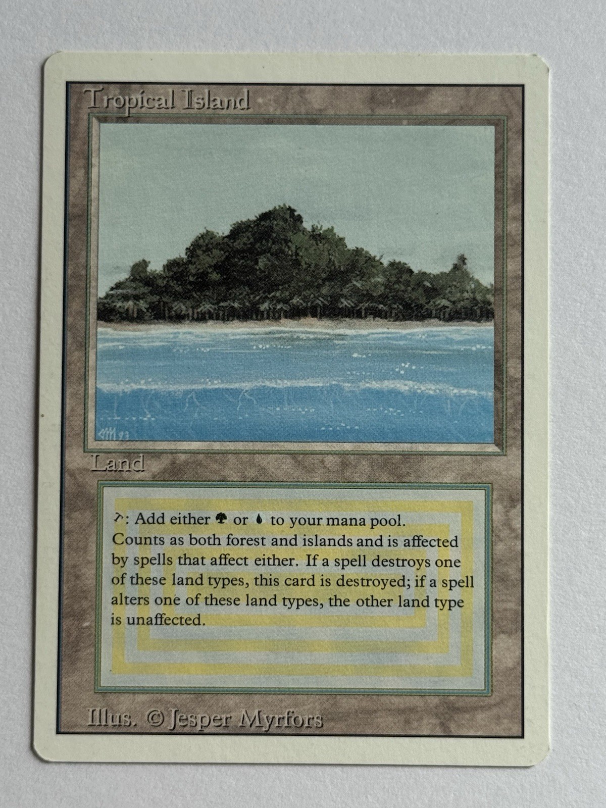 Tropical Island Revised Edition Dual Land Magic The Gathering Mtg Tropical Island Revised Edition Dual Land Magic The Gathering Mtg