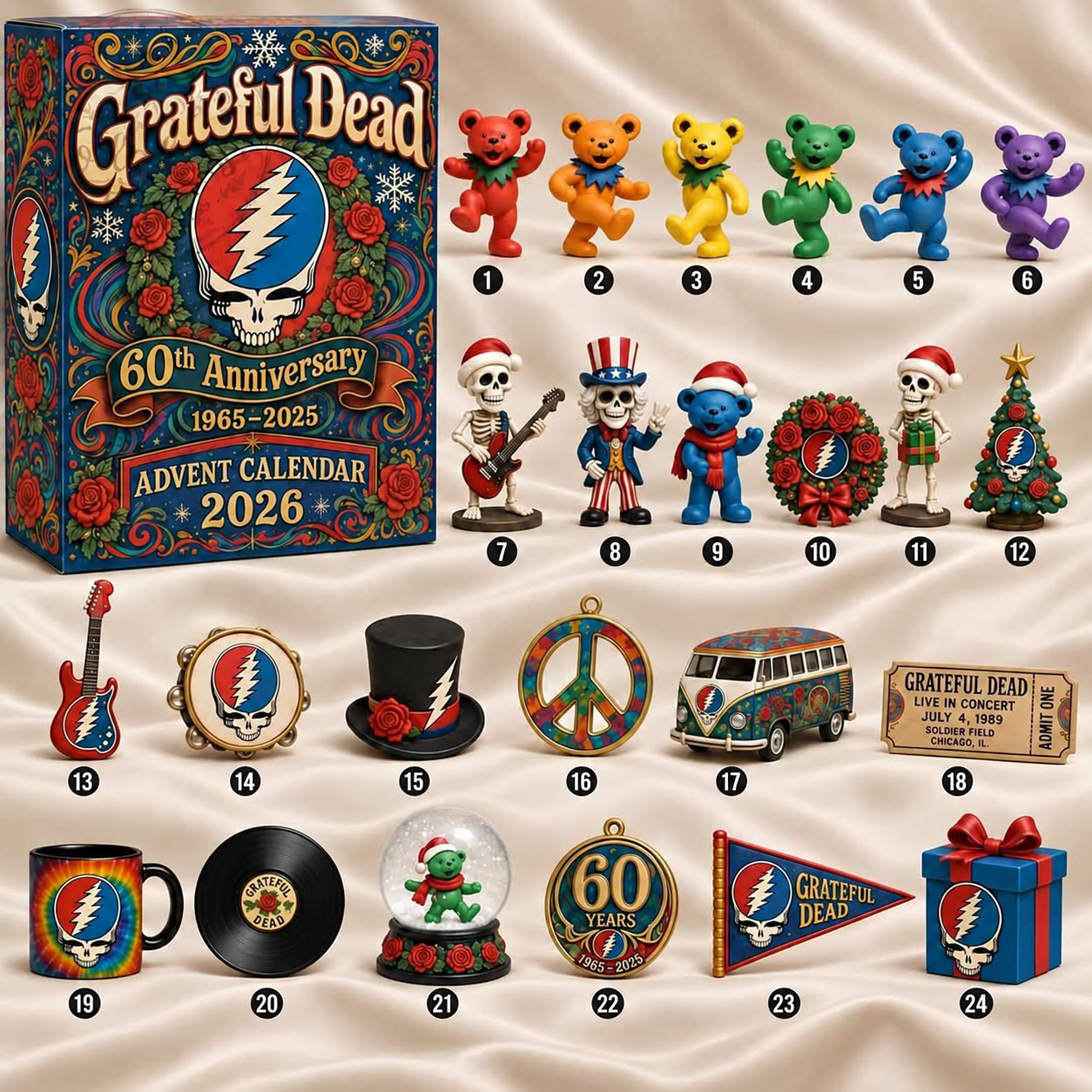 Grateful Dead 60th Anniversary Advent Calendar 2026