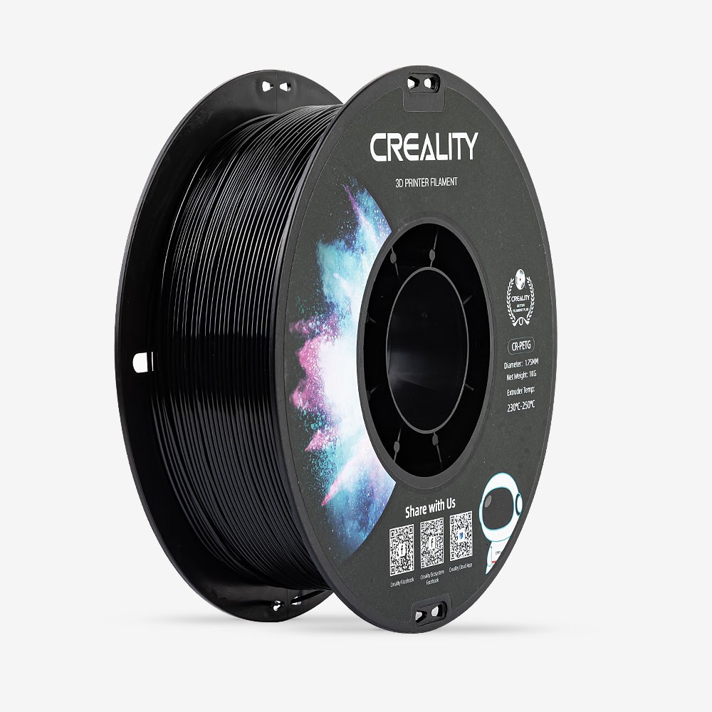 Creality CR-PETG 3D Printer Filament for 3D Printer 1kg 1.75mm-Black Creality CR-PETG 3D Printer Filament for 3D Printer 1kg 1.75mm-Black