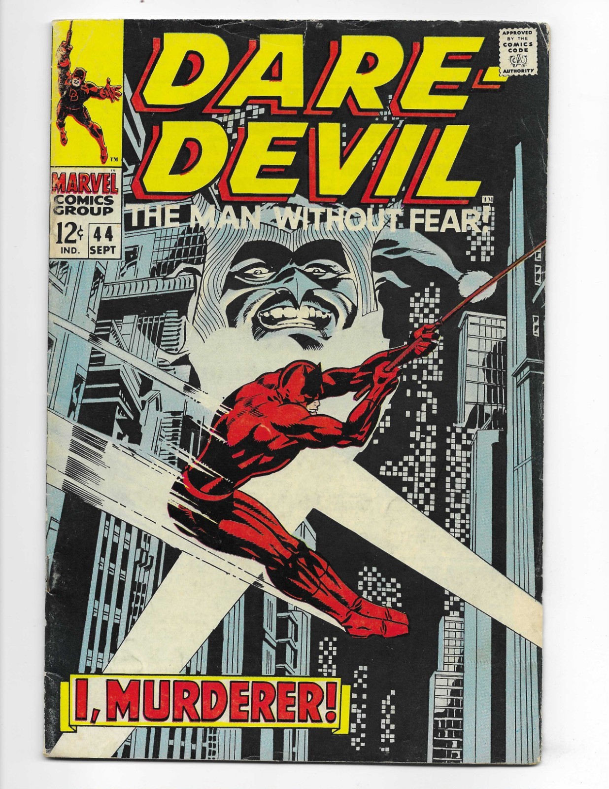 Daredevil 44 1968 Marvel Comics VG+ 4.5 Jester Foggy Nelson Karen Page