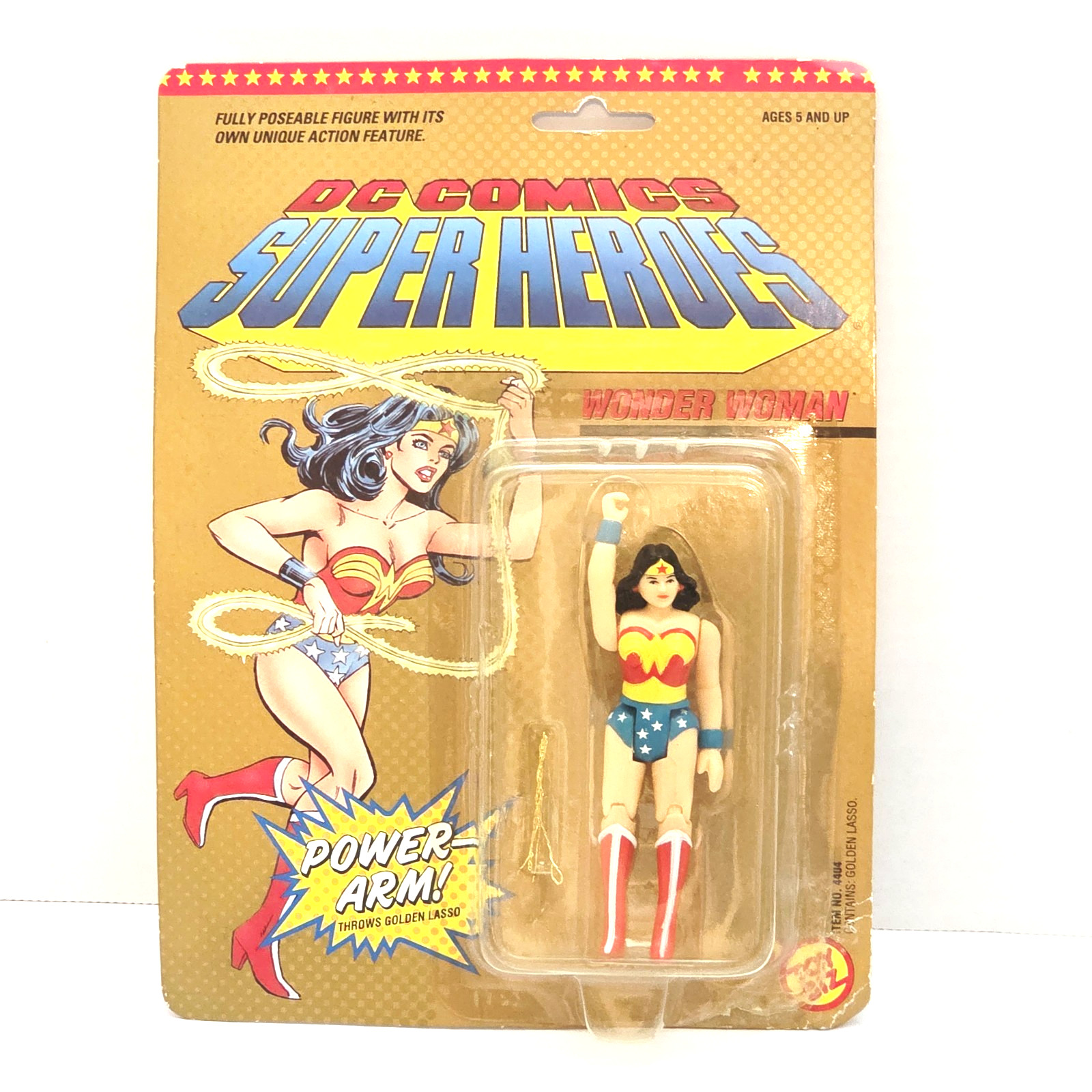 Vintage 1989 Toy Biz DC Super Heroes Wonder Woman 4404 Sealed Power Arm READ