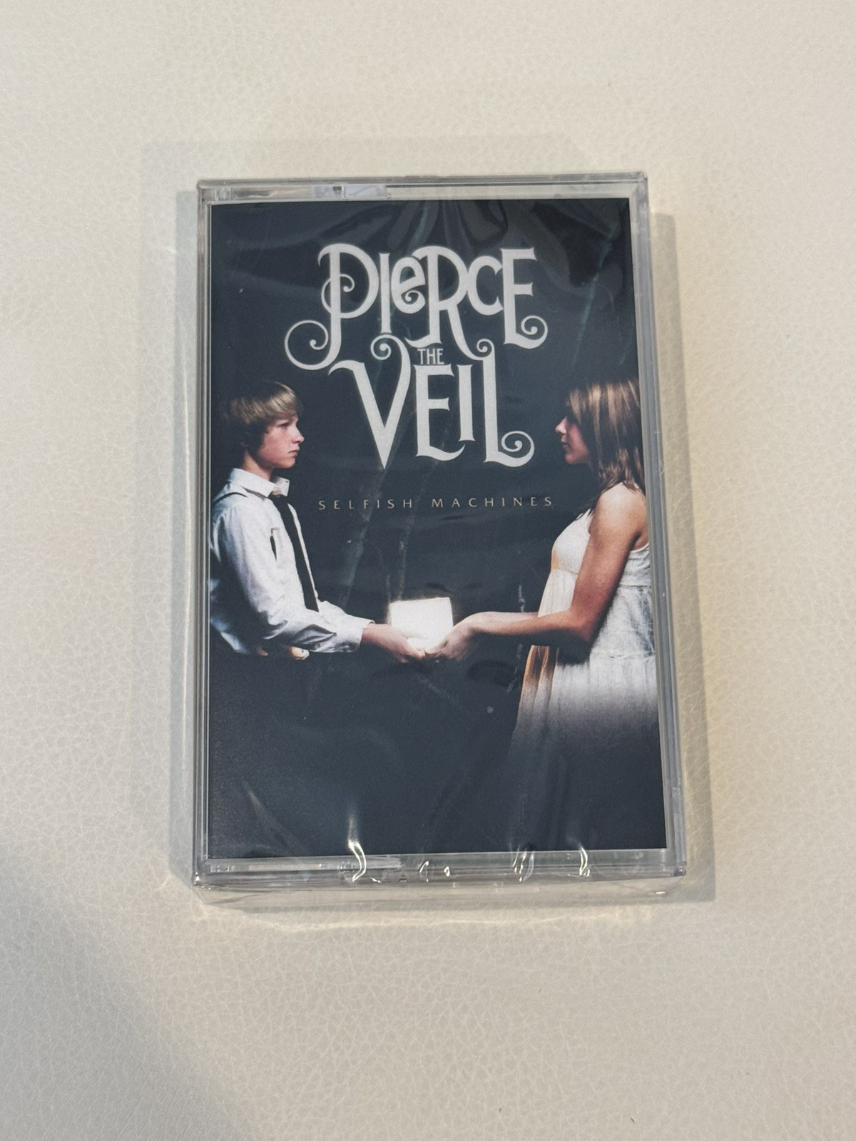 Pierce The Veil Selfish Machines Cassette Tape CLEAR GREEN SPARKLE LE /500