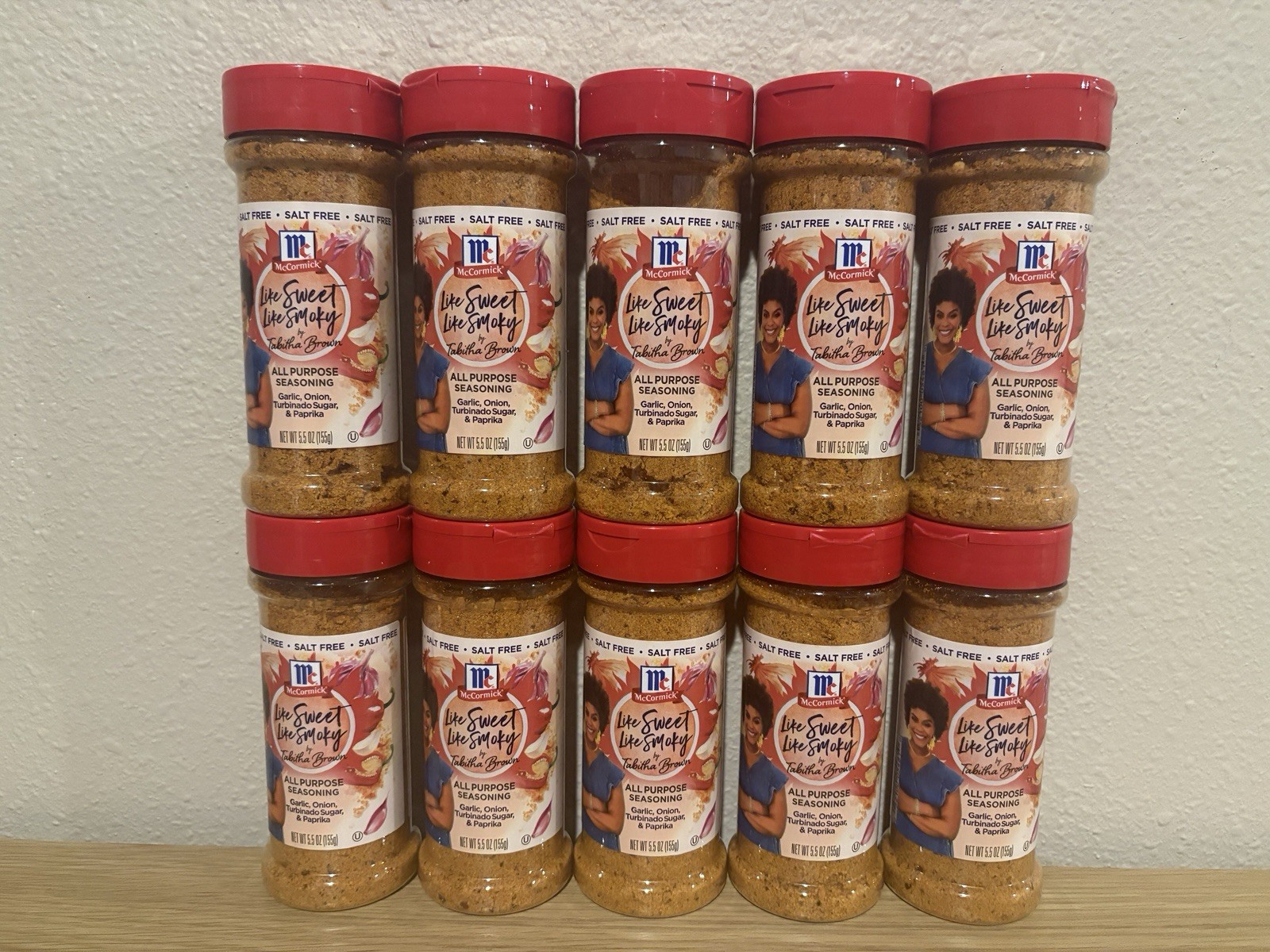 Lot of 10 NEW McCormick Tabitha Brown Like Sweet Like Smoky Seasoning 5.5 oz