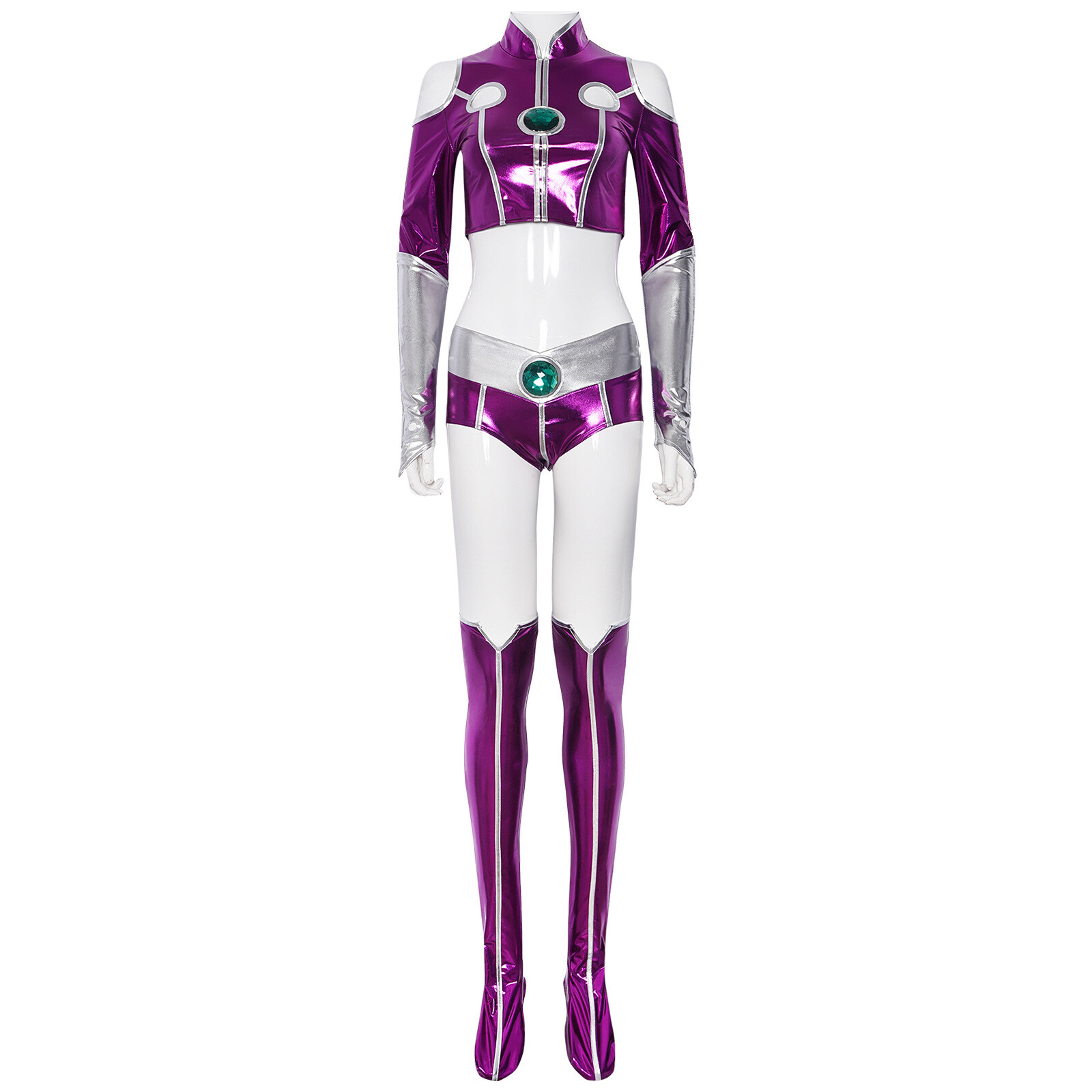 Cosplay Teen Titans Starfire Costume Suit Superhero Halloween Masquerade Outfits