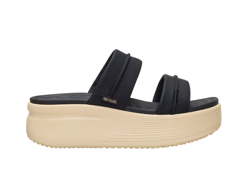 HEYDUDE Women\'s Austin Slides - Black, B (Not ship CA) HEYDUDE Women\'s Austin Slides - Black, B (Not ship CA)
