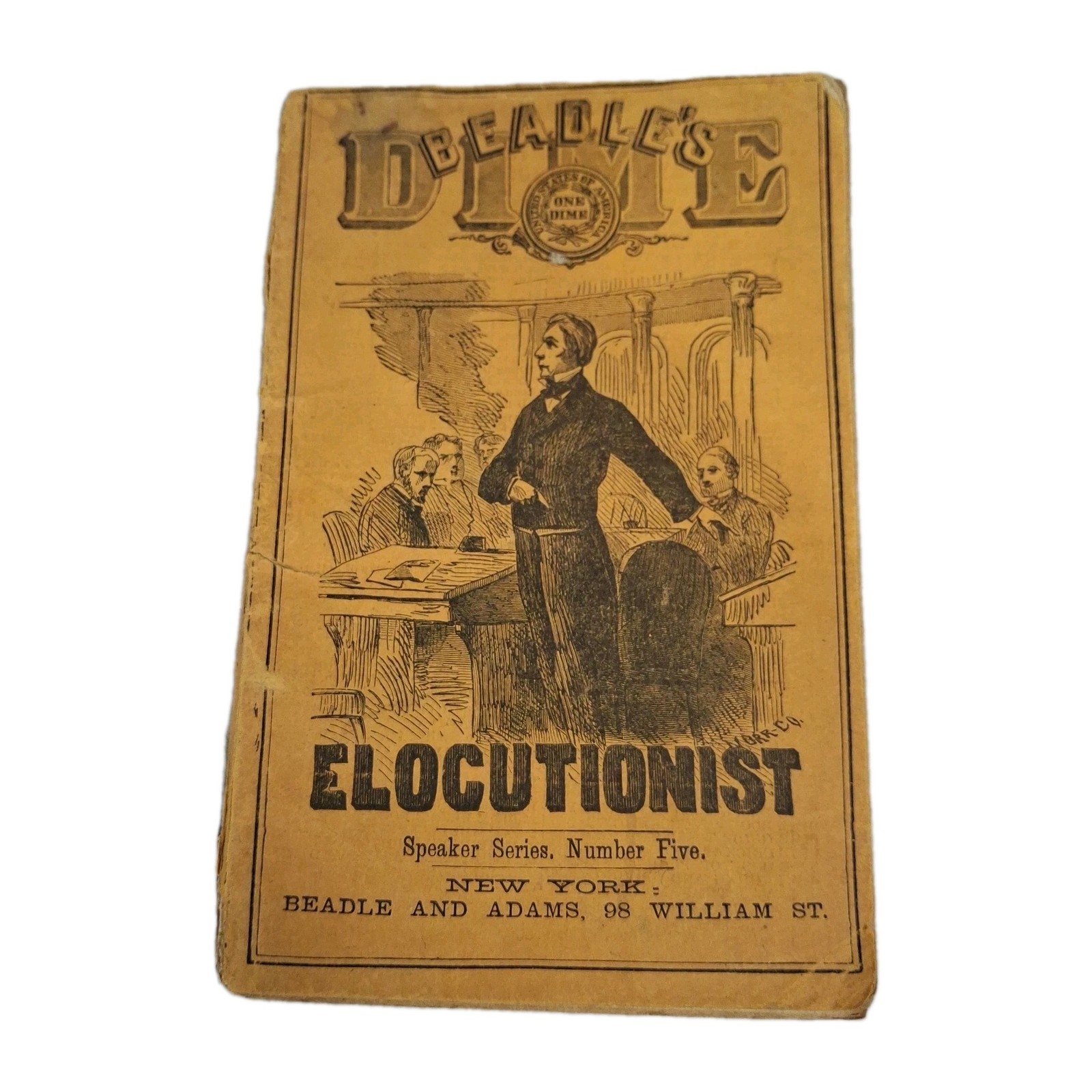 Beadle's Dime Elocutionist Speaker Series No 5 Antique 1860s Dime Novel Rare Beadle's Dime Elocutionist Speaker Series No 5 Antique 1860s Dime Novel Rare