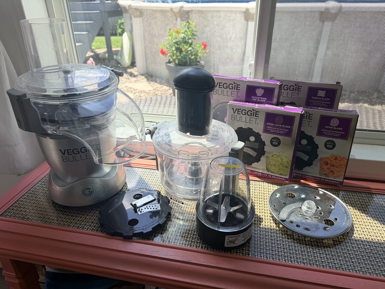 Magic Veggie Bullet Food Processor Blender Spiralizer Slice Shred 6 Blades