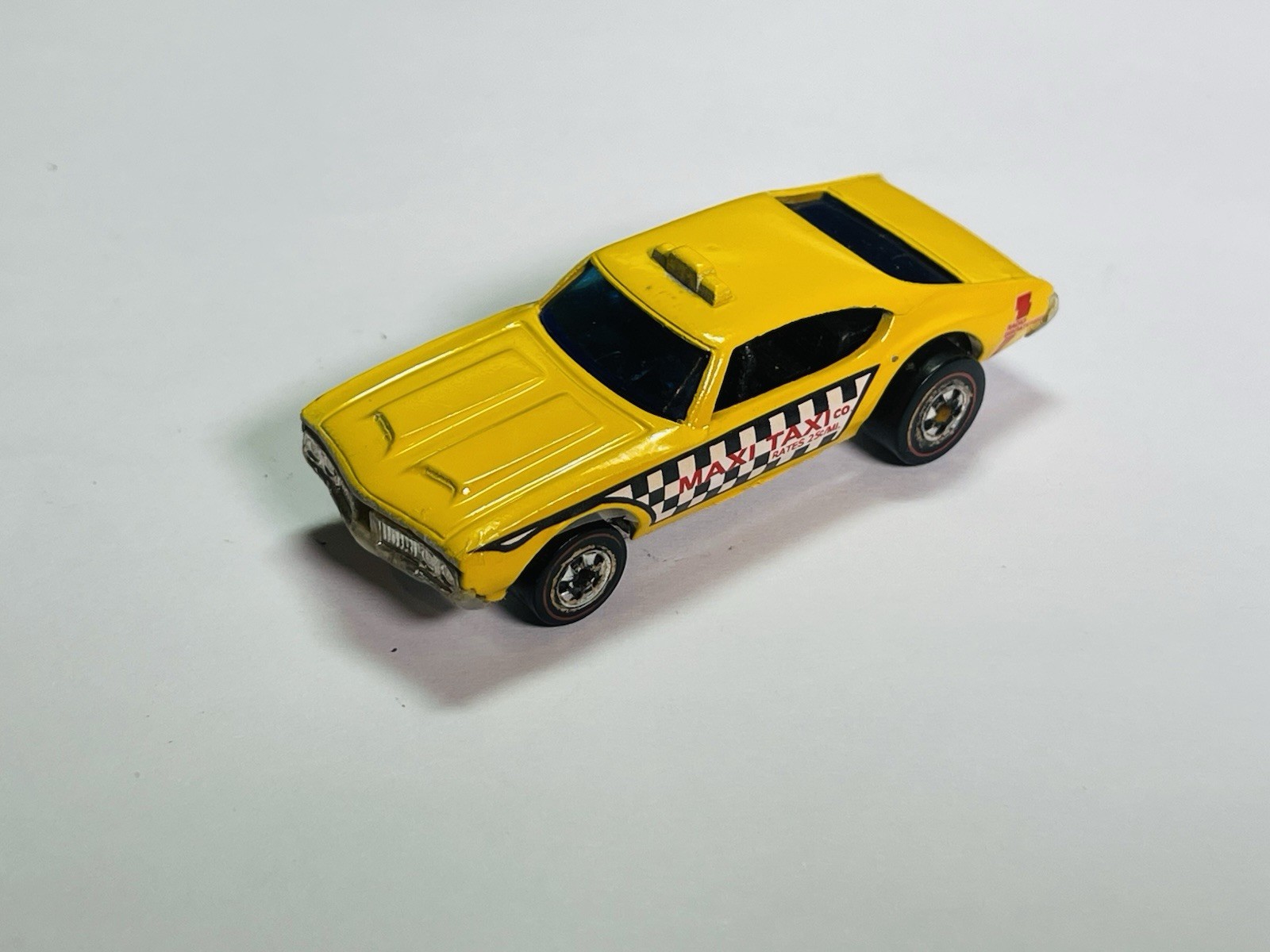 Restored/Customized Hot Wheels Redline - 1976 - Maxi Taxi - Yellow