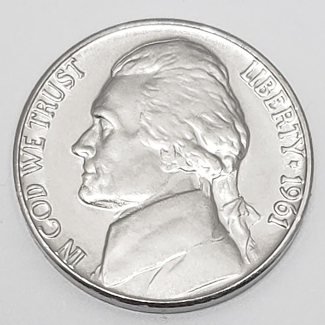 1961 D JEFFERSON NICKEL AVE CIRCULATED **FREE SHIPPING** 1961 D JEFFERSON NICKEL AVE CIRCULATED **FREE SHIPPING**