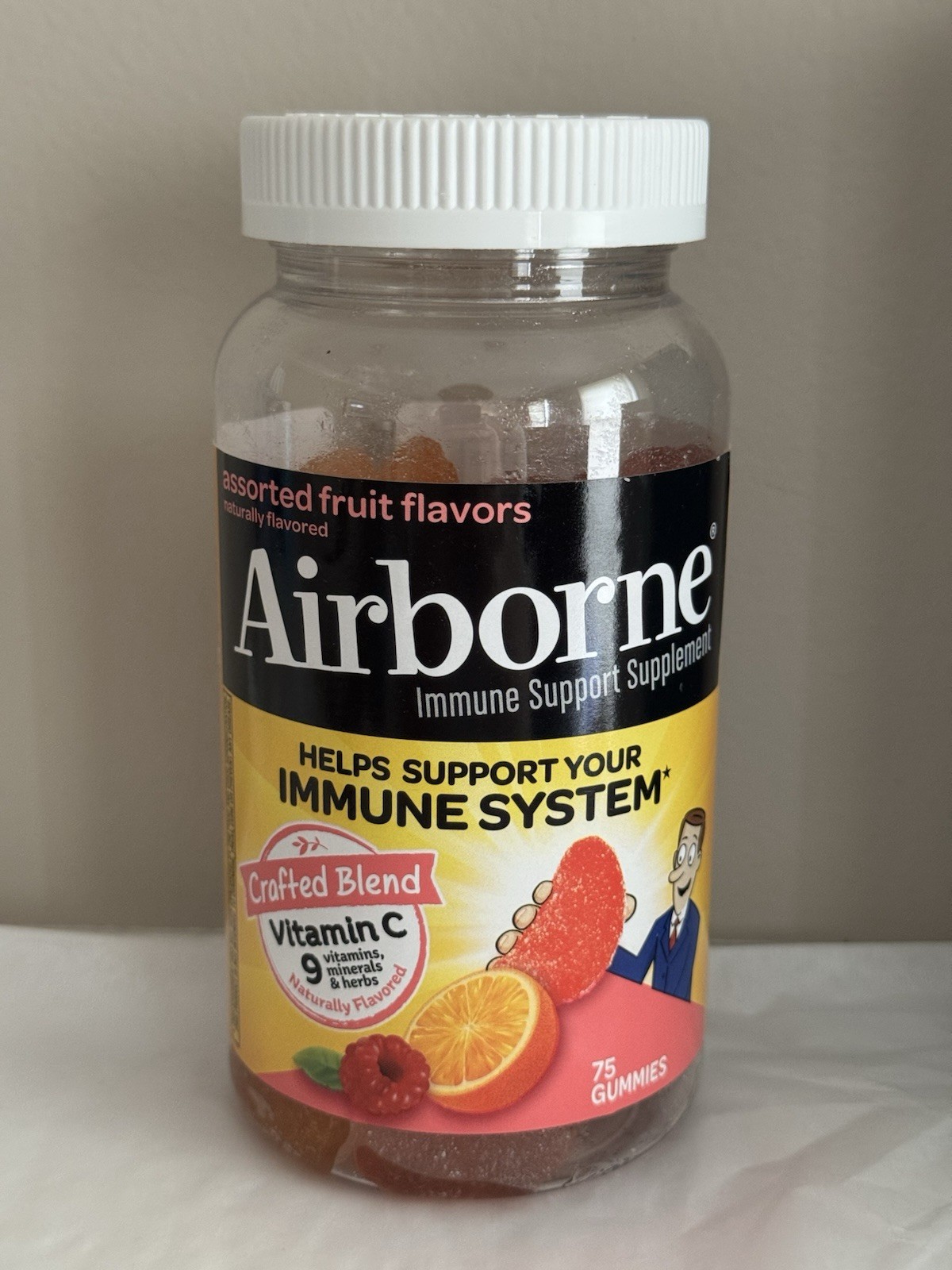 Airborne 750mg Vitamin C Immune Support Gummies 75ct 08/27 exp