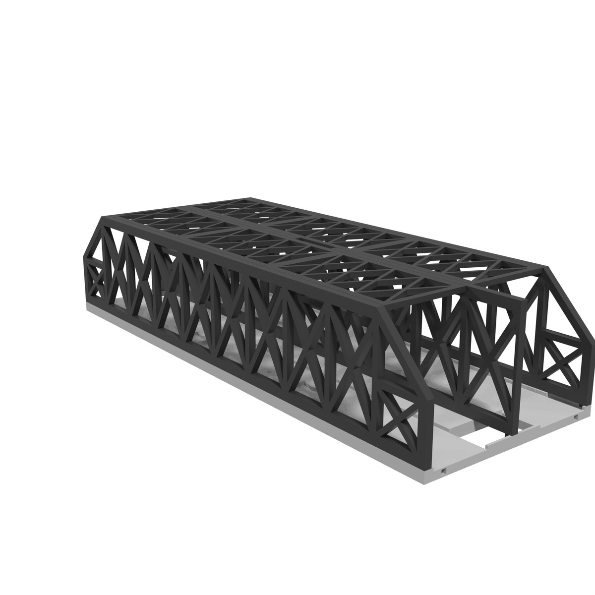 Bachmann E-Z Track, Modular Bridge, X-Beam DUAL Track 18 inch WITHOUT PILLARS Bachmann E-Z Track, Modular Bridge, X-Beam DUAL Track 18 inch WITHOUT PILLARS