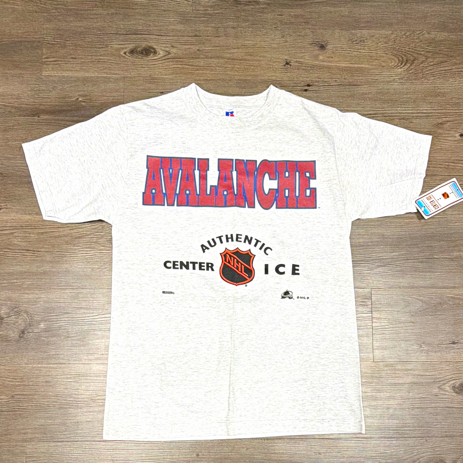 Russell Athletic Colorado Avalanche NHL Authentic Center Ice Shirt, Size M, Gray Russell Athletic Colorado Avalanche NHL Authentic Center Ice Shirt, Size M, Gray