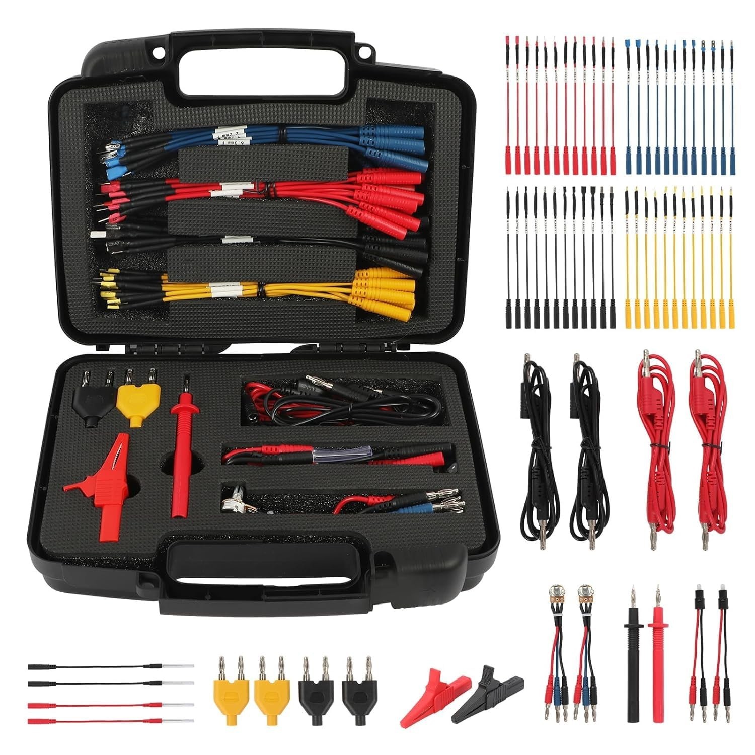 Kit de 68 piezas de cables de prueba para multímetro, cables de prueba con sonda