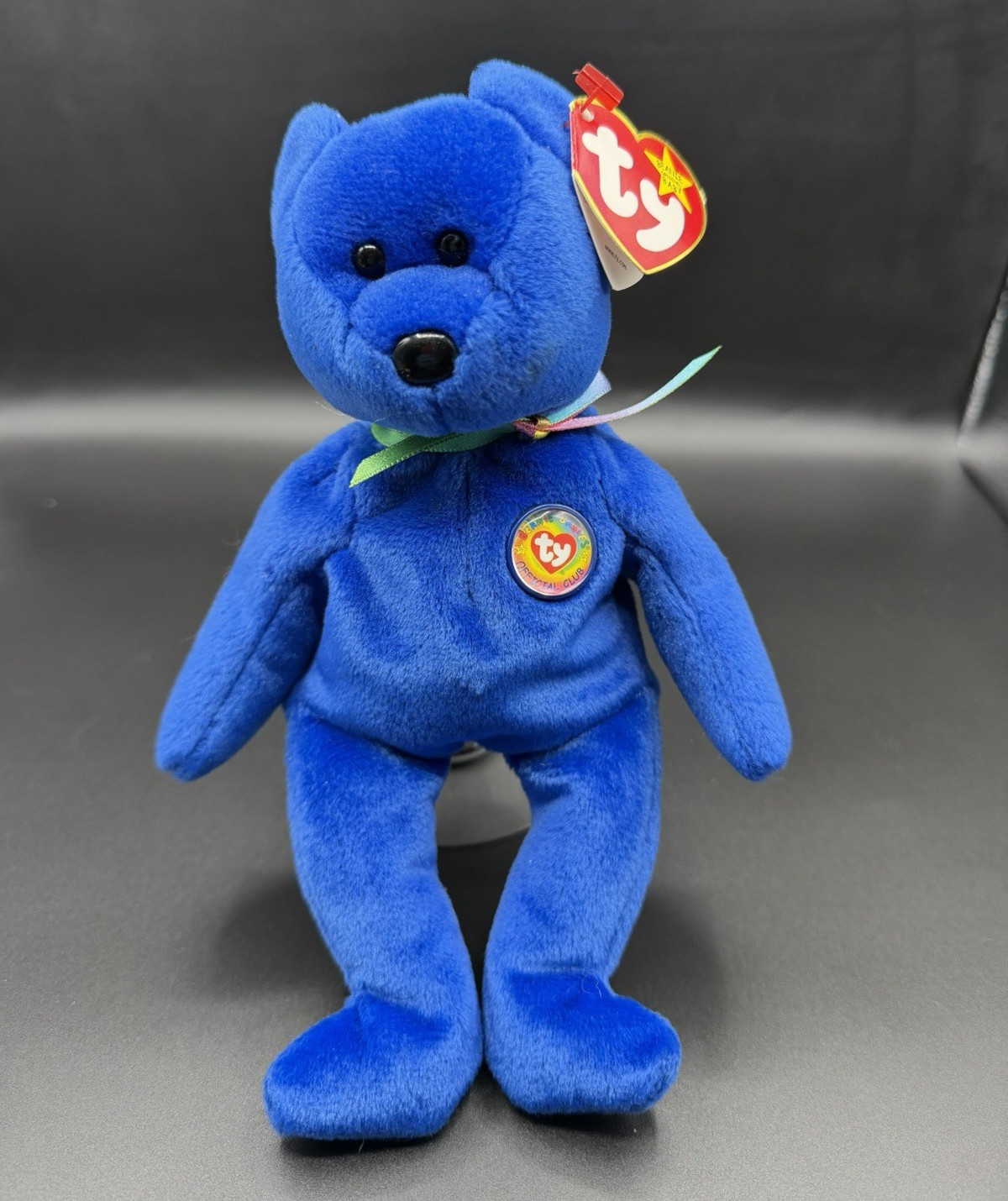🔥🔥Ty Beanie Babies Clubby Blue Bear Plush Beanbag 1998 Vintage w/ Hang Tag 🔥🔥Ty Beanie Babies Clubby Blue Bear Plush Beanbag 1998 Vintage w/ Hang Tag