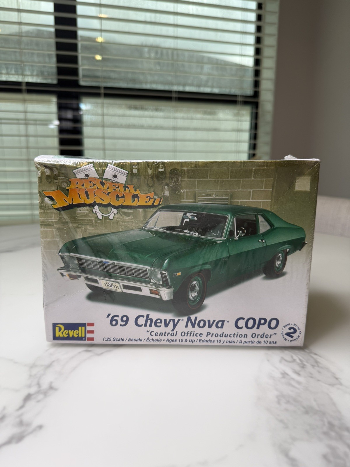 Revell # 85-4274 1969 Chevrolet Nova COPO 1/25 Scale Plastic Model Kit SEALED Revell # 85-4274 1969 Chevrolet Nova COPO 1/25 Scale Plastic Model Kit SEALED