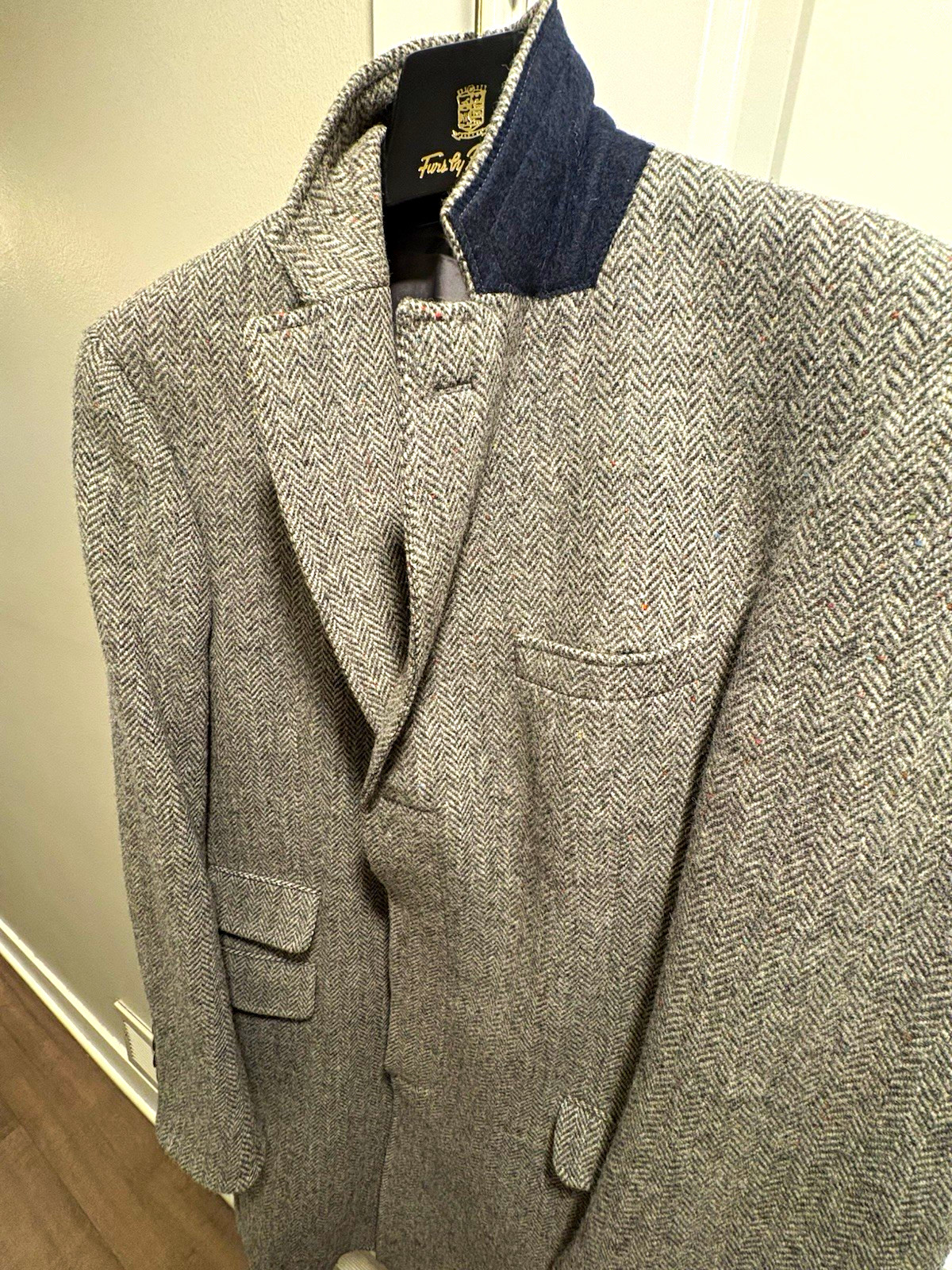 Brooks Brothers Wool Harris Tweed Herringbone 1818 Topcoat Brooks Brothers Wool Harris Tweed Herringbone 1818 Topcoat