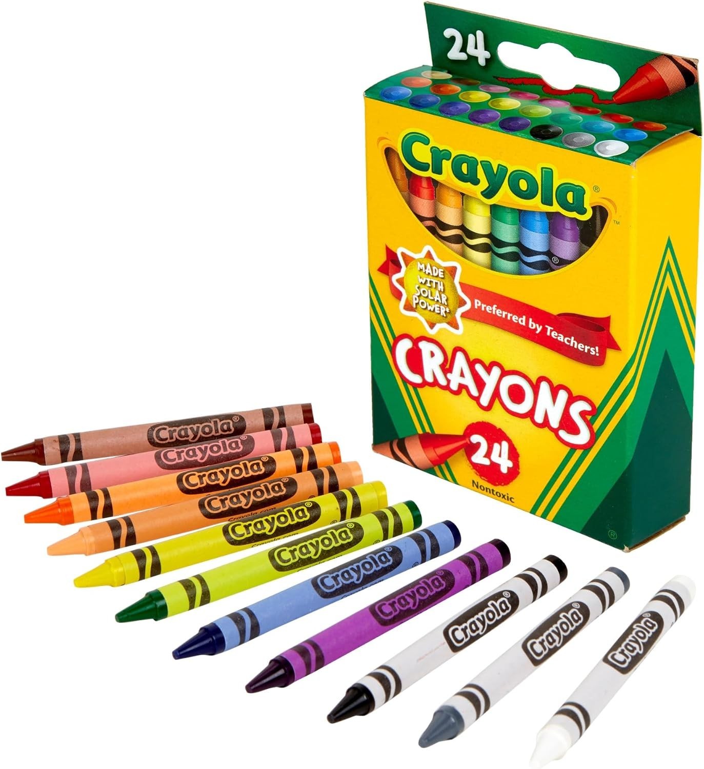 Crayola Crayons 24 Count Classic Colors Back to School Classroom Supplies 3+