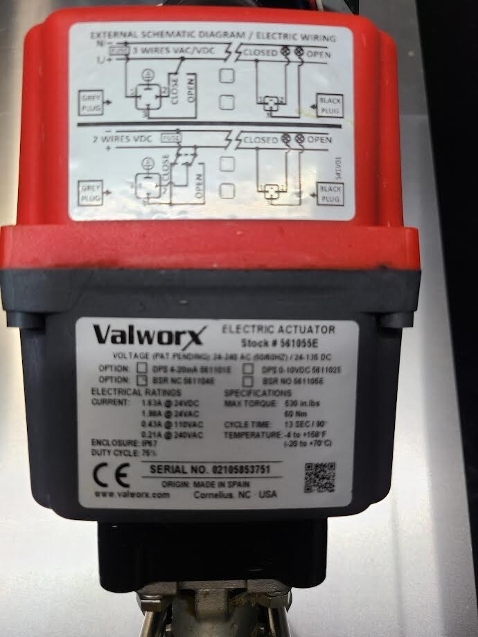 Valworx Electric Actuator 561055E 1 1/2 Valworx Electric Actuator 561055E 1 1/2