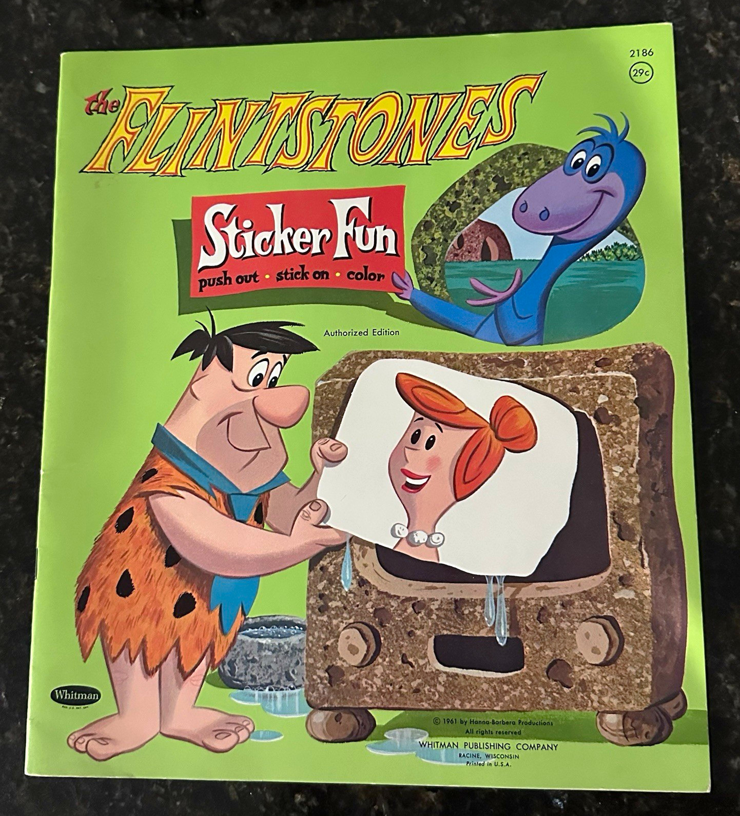 1961 The Flintstones Sticker Fun Book Whitman - 100% UNUSED INTACT STICKERS 1961 The Flintstones Sticker Fun Book Whitman - 100% UNUSED INTACT STICKERS