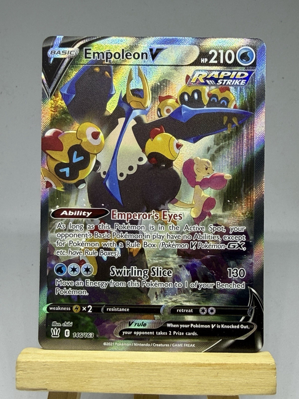 Empoleon V (Alternate Full Art) 146/163 Swsh05: Battle Styles Holo Empoleon V (Alternate Full Art) 146/163 Swsh05: Battle Styles Holo
