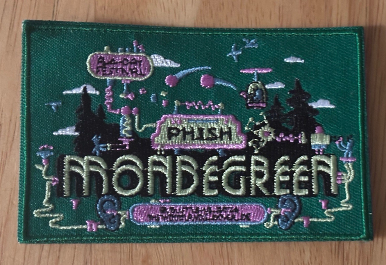 Phish Mondegreen Patch - A four-day Phish festival held August 15–18, 2024