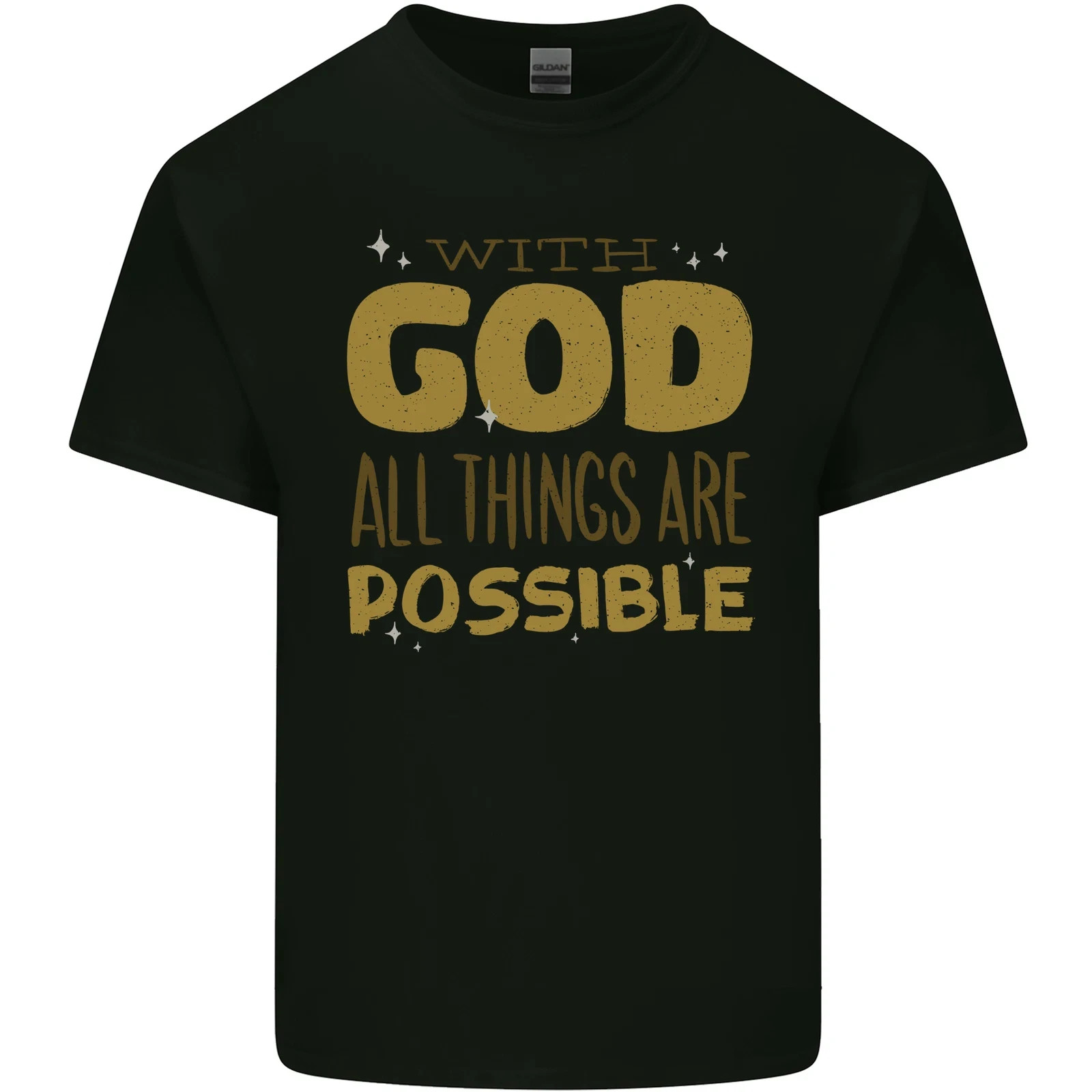 Possible With God Christian Christianity Jesus Mens Light Cotton T-Shirt