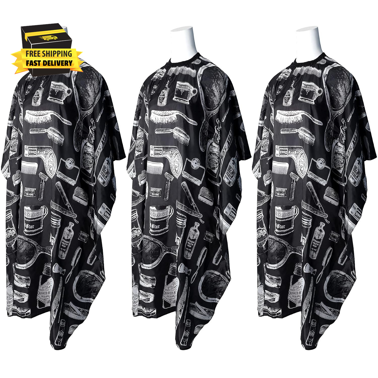 3 Pcs Professional Barber Cape for Adults,Hairdressing Salon Cape ⭐️⭐️⭐️⭐️⭐️