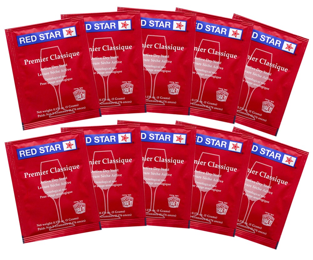 Wine Yeast Red Star Premier Classique Formerly Montrachet For Wine Making x10 Wine Yeast Red Star Premier Classique Formerly Montrachet For Wine Making x10