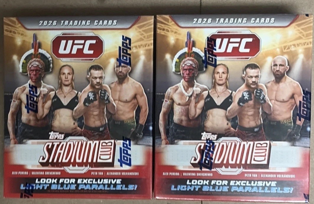 2026 Topps Stadium Club UFC Trading Cards (2) MEGA Boxes NEW FACTORY SEALED 2026 Topps Stadium Club UFC Trading Cards (2) MEGA Boxes NEW FACTORY SEALED
