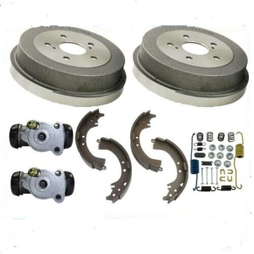 Rear Brake Drum Drums Shoes Spring Kit Wheel Cylinder fits 1984-1989 HONDA CIVIC
