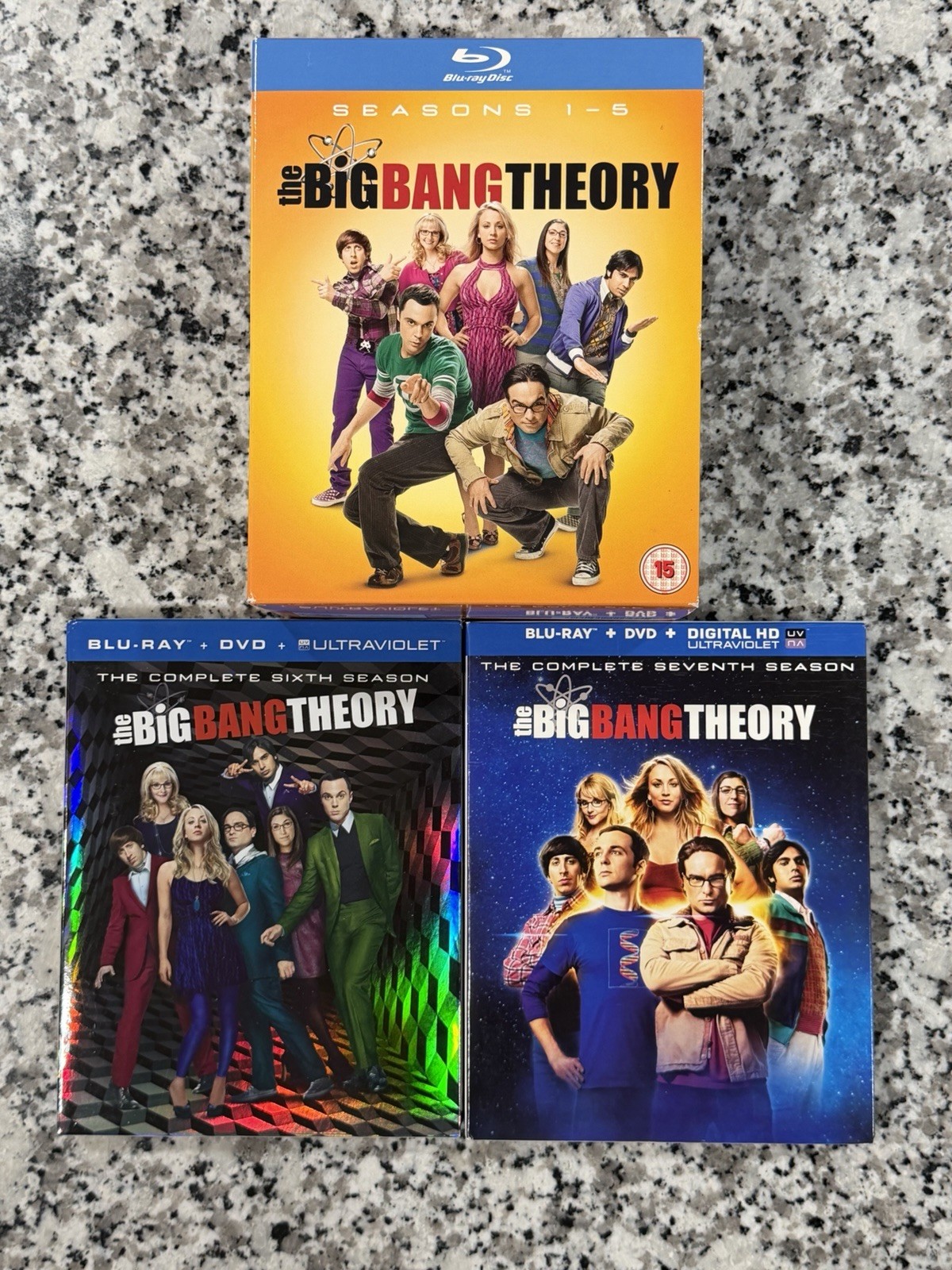 The Big Bang Theory Complete Seasons 1–7 Blu Ray DVD Sets