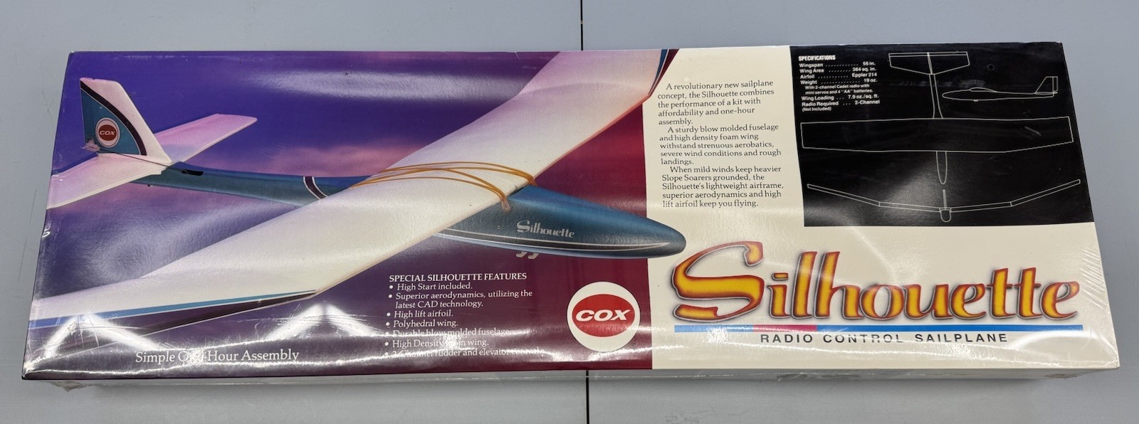 VINTAGE Cox R/C Sailplane New Factory Sealed VINTAGE Cox R/C Sailplane New Factory Sealed