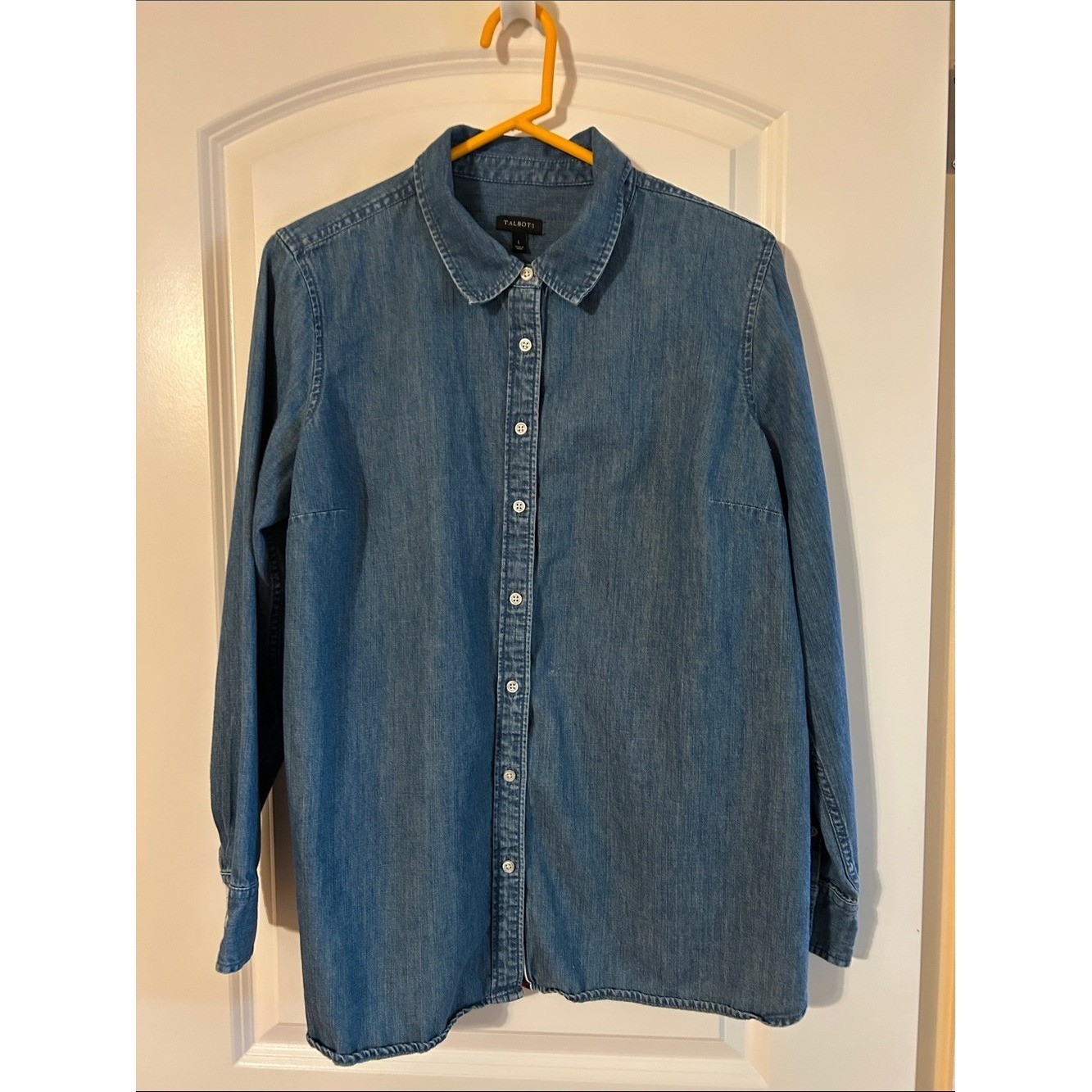 Talbots Women\'s Denim Button-Down Shirt - Blue