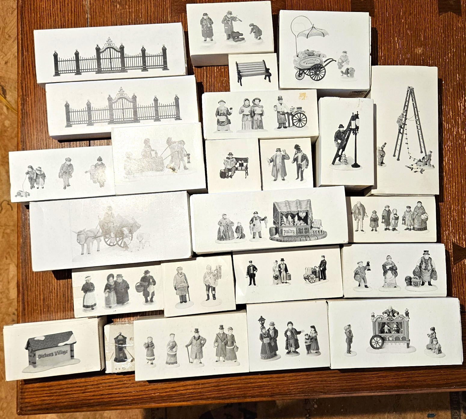 Dept 56 Heritage Village Hand Painted Boxed Porcelain/Metal Christmas Figurines Dept 56 Heritage Village Hand Painted Boxed Porcelain/Metal Christmas Figurines