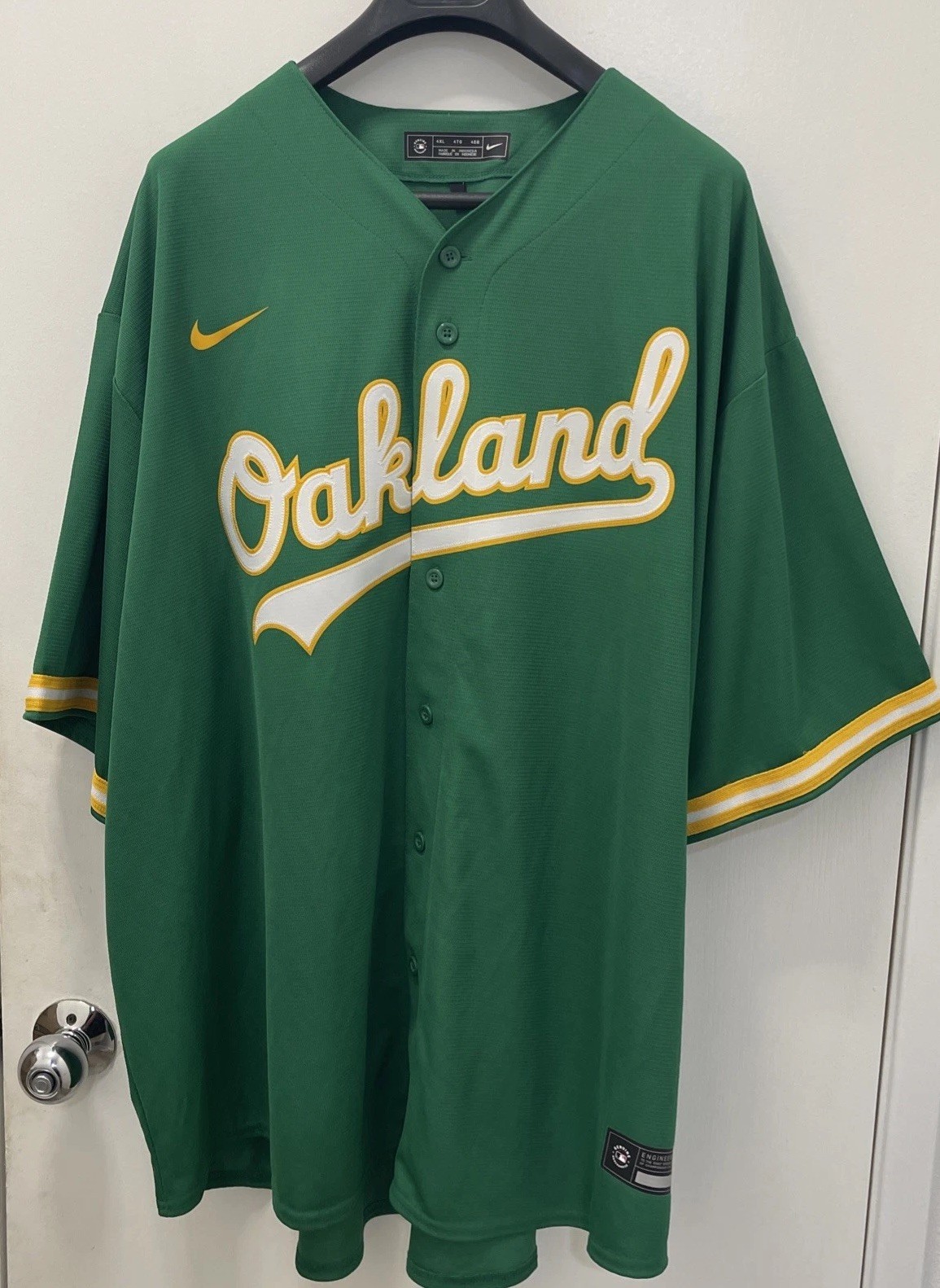 Nike Oakland A's Alternate Green Jersey Size 4XL Nike Oakland A's Alternate Green Jersey Size 4XL
